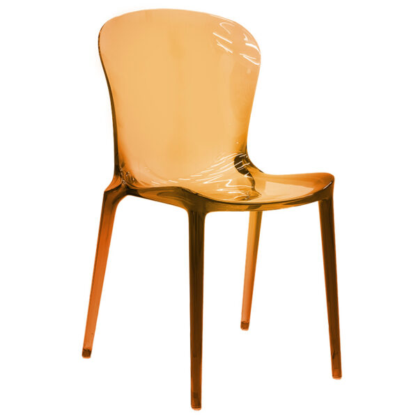 Chair Sawyer pakoworld PC color brown transparent 231-000002