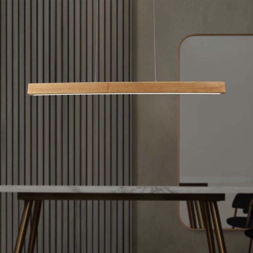 Κρεμαστό Φωτιστικό LED 12W 4000K Ξύλινου Χρώματος V-TAC – 23100VT
