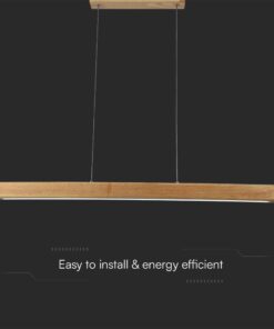 Κρεμαστό Φωτιστικό LED 12W 4000K Ξύλινου Χρώματος V-TAC – 23100VT