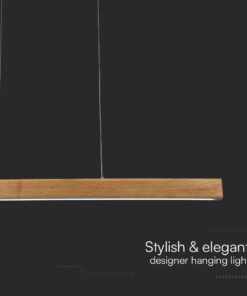 Κρεμαστό Φωτιστικό LED 12W 4000K Ξύλινου Χρώματος V-TAC – 23100VT