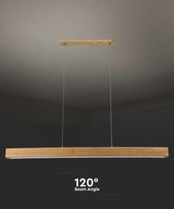 Κρεμαστό Φωτιστικό LED 12W 4000K Ξύλινου Χρώματος V-TAC – 23100VT