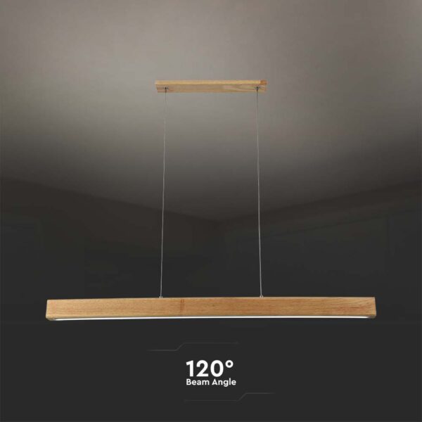 Κρεμαστό Φωτιστικό LED 12W 4000K Ξύλινου Χρώματος V-TAC – 23100VT