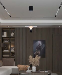 Κρεμαστό Φωτιστικό LED 9W 3000K Προσαρμοσμένο Ύψος Λευκού και Μαύρου Χρώματος V-TAC – 23101VT