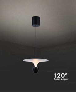 Κρεμαστό Φωτιστικό LED 9W 3000K Προσαρμοσμένο Ύψος Λευκού και Μαύρου Χρώματος V-TAC – 23101VT