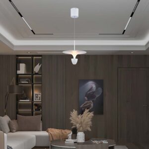 Κρεμαστό Φωτιστικό LED 9W 3000K Λευκού Χρώματος το Ύψος Προσαρμόζεται V-TAC – 23102VT