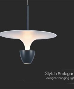 Κρεμαστό Φωτιστικό LED 9W 3000K Μαύρου Χρώματος το Ύψος Προσαρμόζεται V-TAC – 23103VT