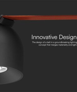 LED φωτιστικό spot για Υφασμάτινο καλώδιο 12W 3000K Μαύρου Χρώματος V-TAC – 23104