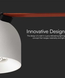 LED φωτιστικό spot για υφασμάτινο καλώδιο 12W 3000K Λευκού Χρώματος V-TAC – 23105