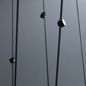 LED φωτιστικό για υφασμάτινο καλώδιο 12W 3000K Μαύρου Χρώματος V-TAC – 23106