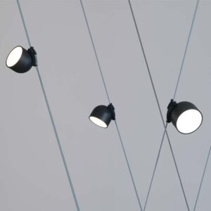 LED φωτιστικό για υφασμάτινο καλώδιο 12W 3000K Μαύρου Χρώματος V-TAC – 23106