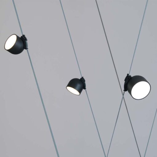 LED φωτιστικό για υφασμάτινο καλώδιο 12W 3000K Μαύρου Χρώματος V-TAC – 23106