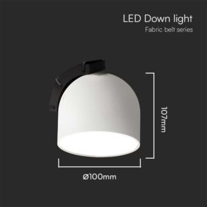 LED φωτιστικό για υφασμάτινο καλώδιο 12W 3000K Λευκού Χρώματος V-TAC – 23107