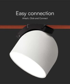 LED φωτιστικό για υφασμάτινο καλώδιο 12W 3000K Λευκού Χρώματος V-TAC – 23107