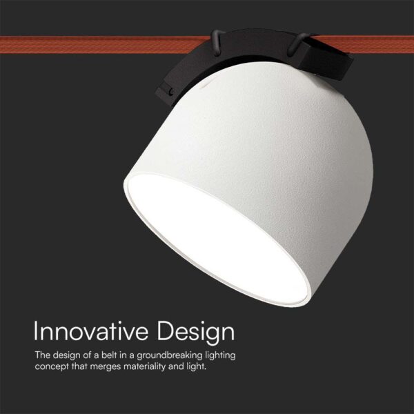 LED φωτιστικό για υφασμάτινο καλώδιο 12W 3000K Λευκού Χρώματος V-TAC – 23107