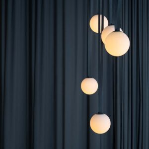 LED φωτιστικό σφαίρα για υφασμάτινο καλώδιο 10W 3000K Μαύρου Χρώματος V-TAC – 23108