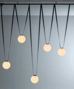 LED φωτιστικό σφαίρα για υφασμάτινο καλώδιο 10W 3000K Μαύρου Χρώματος V-TAC – 23108