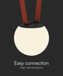 LED φωτιστικό σφαίρα για υφασμάτινο καλώδιο 10W 3000K Μαύρου Χρώματος V-TAC – 23108