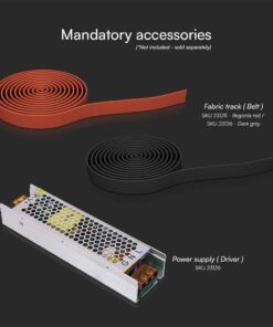 LED φωτιστικό σφαίρα για υφασμάτινο καλώδιο 10W 3000K Μαύρου Χρώματος V-TAC – 23108
