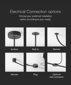 LED φωτιστικό σφαίρα για υφασμάτινο καλώδιο 10W 3000K Μαύρου Χρώματος V-TAC – 23108