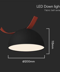 LED φωτιστικό για υφασμάτινο καλώδιο 20W 3000K Μαύρου Χρώματος V-TAC – 23109