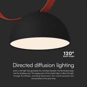 LED φωτιστικό για υφασμάτινο καλώδιο 20W 3000K Μαύρου Χρώματος V-TAC – 23109