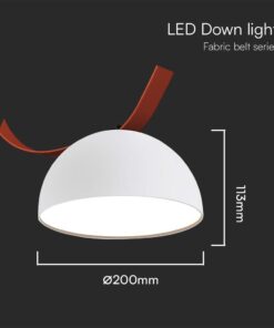 LED φωτιστικό για υφασμάτινο καλώδιο 20W 3000K φυσικό λευκό με λευκό σώμα V-TAC – 23110