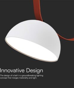 LED φωτιστικό για υφασμάτινο καλώδιο 20W 3000K φυσικό λευκό με λευκό σώμα V-TAC – 23110