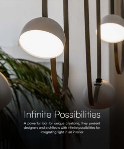 LED φωτιστικό για υφασμάτινο καλώδιο 20W 3000K φυσικό λευκό με λευκό σώμα V-TAC – 23110