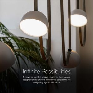 LED φωτιστικό για υφασμάτινο καλώδιο 20W 3000K φυσικό λευκό με λευκό σώμα V-TAC – 23110