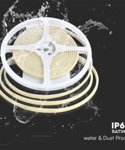 Tαινία LED COB DC:24V 10W/m IP67 3000K V-TAC – 23138