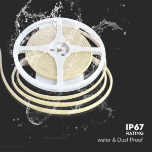 LED Ταινία COB 10W V-TAC Dimmable 24V 840lm/m 8mm Κόκκινη 5 Μέτρα Αδιάβροχη IP67 – 23141