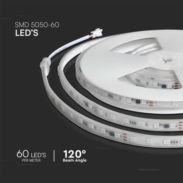 Σετ ταινίας LED Magic SMD5050 24V RGB+CCT IP65 13W/m 5m με τροφοδοτικό και controller WiFi+Bluetooth V-TAC – 23146