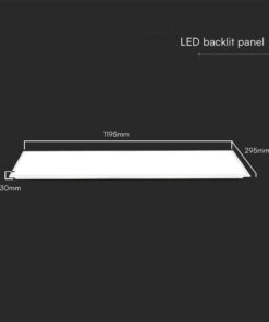 Χωνευτό panel Backlite 120×30 LED 40W 4000K Λευκού Χρώματος V-TAC – 23147