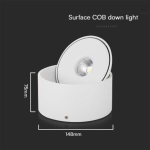 Φωτιστικό Οροφής COB 20W 3 σε 1 CCT Λευκού Χρώματος V-TAC – 23155