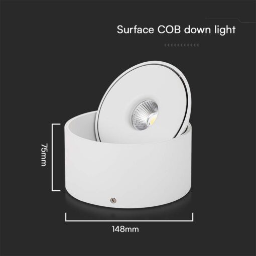 Φωτιστικό Οροφής COB 20W 3 σε 1 CCT Λευκού Χρώματος V-TAC – 23155