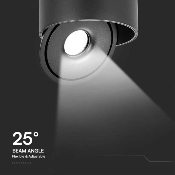 Φωτιστικό Οροφής COB 20W 3 σε 1 CCT Μαύρου Χρώματος V-TAC – 23156