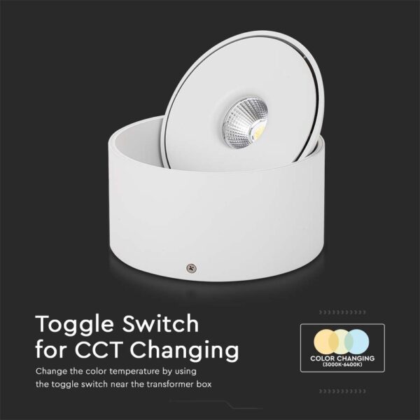 Φωτιστικό Οροφής COB 28W 3 σε 1 CCT Λευκού Χρώματος V-TAC – 23157