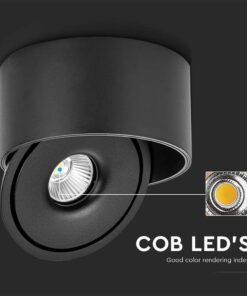 Φωτιστικό Οροφής COB 28W 3 σε 1 CCT Μαύρου Χρώματος V-TAC – 23158