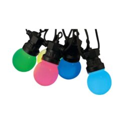 Αδιάβροχο φωτιστικό γιρλάντα 13m με 15 λάμπες RGB και χειριστήριο V-TAC – 23159