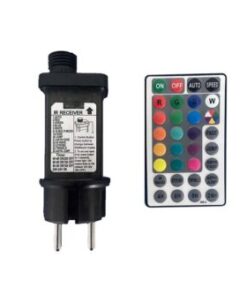 Αδιάβροχο φωτιστικό γιρλάντα 13m με 15 λάμπες RGB και χειριστήριο V-TAC – 23159