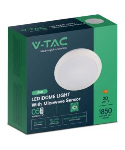 Πλαφονιέρα LED 12W 6500K Λευκού Χρώματος IP54 V-TAC – 10197
