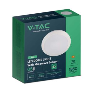 Πλαφονιέρα LED 12W 6500K Λευκού Χρώματος IP54  V-TAC – 10197