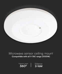 Ανιχνευτής κίνησης οροφής Infrared Max 1000W λευκός IP20 V-TAC – 23163