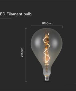 Λάμπα LED E27 Special Filament A160 4W 2700K V-TAC – 23167