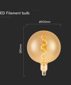 Λάμπα LED E27 4W 2700K amber cover V-TAC – 23169
