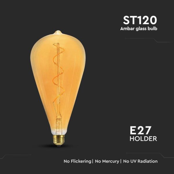 Λάμπα LED E27 4W 2700K γυαλί amber V-TAC – 23172