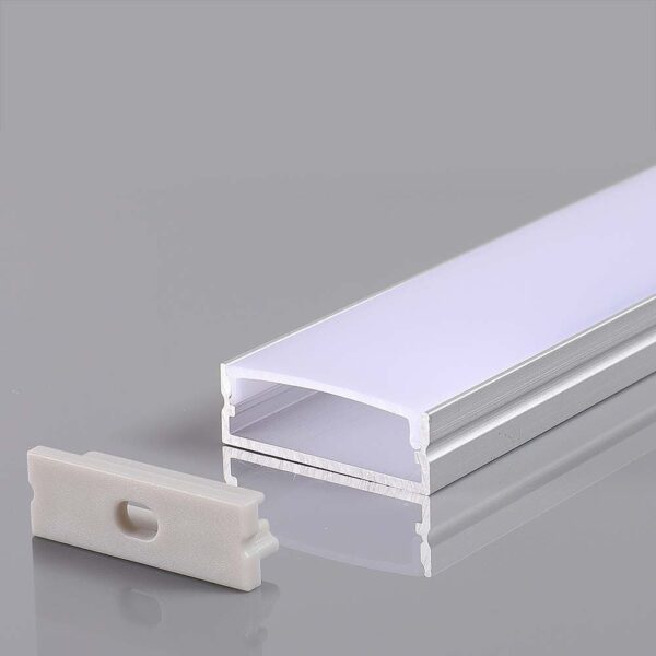 Προφίλ αλουμινίου για ταινίες LED 2000x30x10mm V-TAC – 23176