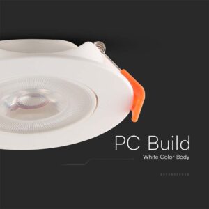 Χωνευτό Φωτιστικό Οροφής LED Samsung SMD 7W 3000K V-TAC – 23182