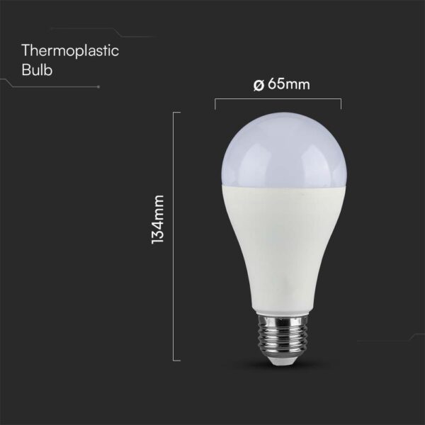 Λάμπα LED E27 A65 Samsung Chip SMD 17W 4000K V-TAC – 23214