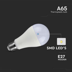 Λάμπα LED E27 A65 Samsung Chip SMD 15W  4000K V-TAC – 23212